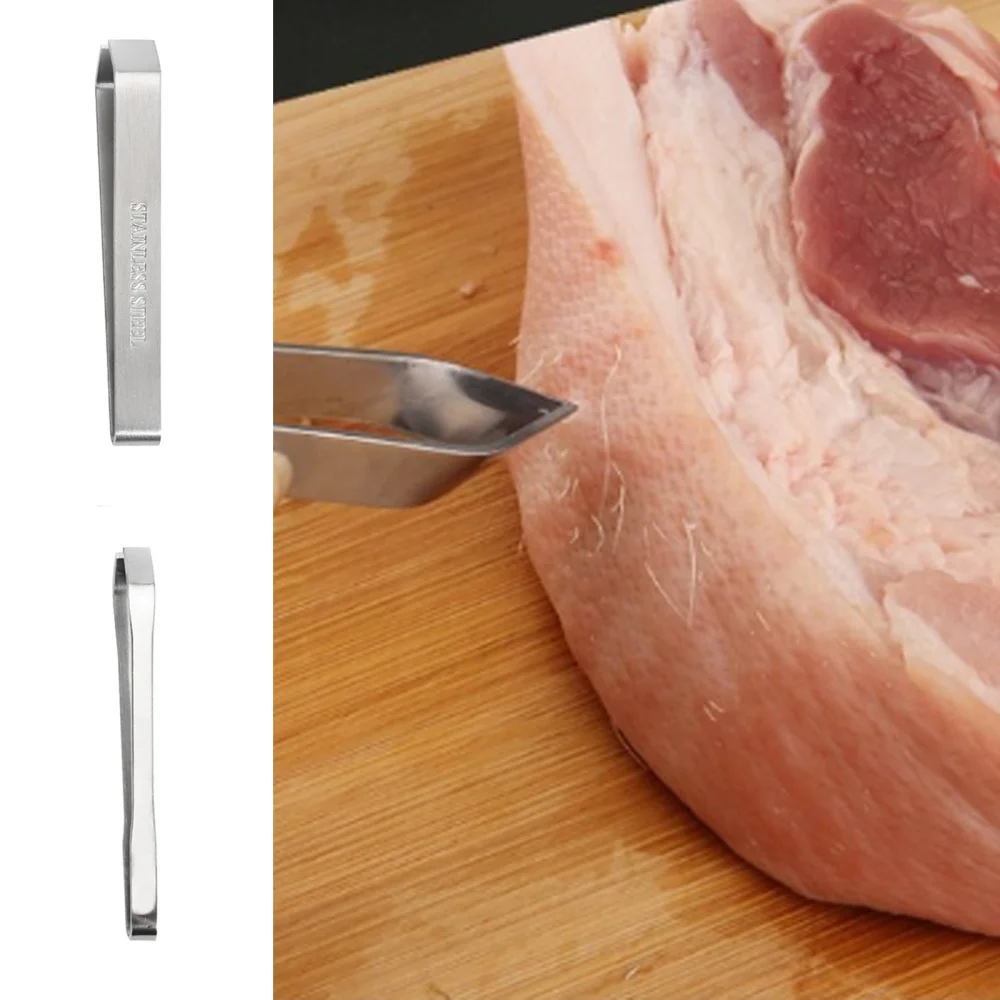 Stainless Steel Fish Bone Remover Pliers Pincer Puller Fish Bone Tweezer Tongs Pick-Up Utensils Kitchen Tweezers Seafood Tool