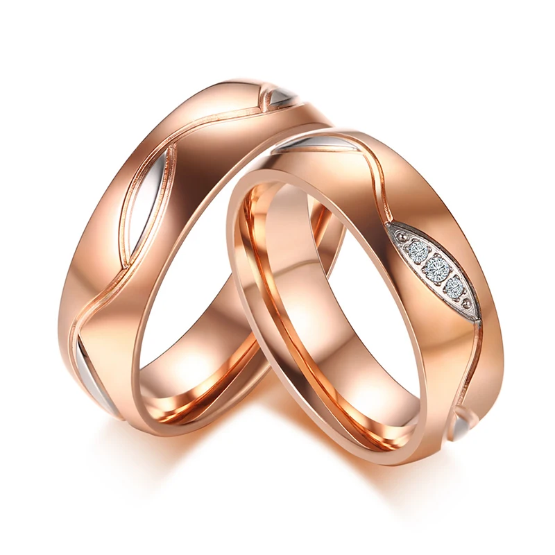Wholesale Couple Ring for Women Men Stainless Steel Wedding Jewelry Provide Mix Size R00094 | Украшения и аксессуары
