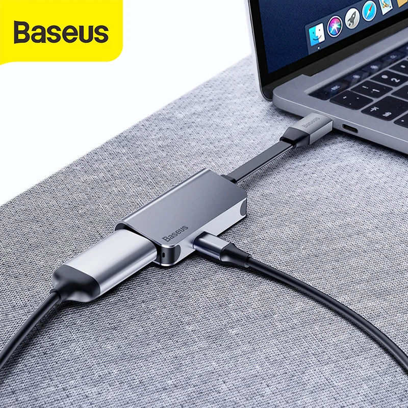 

Baseus USB C Hub to HDMI for Macbook Pro for Huawei for Xiaomi Mobile Phone Mini USB Hub USB Adapter Splitter Dock Type C Hub