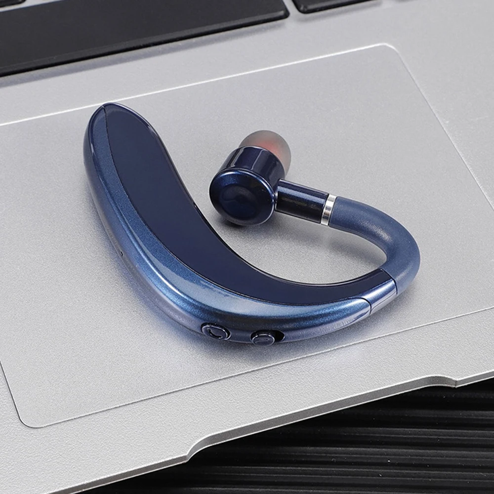 S109 Single Bluetooth Business Wireless Headset CVC6 0 Noise Reduction HD Call Sport Ear Hook Earphone Support Fast Charging