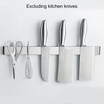 

Stainless Steel Storage Rack Kitchen Chopper Screw Free Rectangle Space Saving Home Rustproof Holder Wall Mount Stable Magnetic