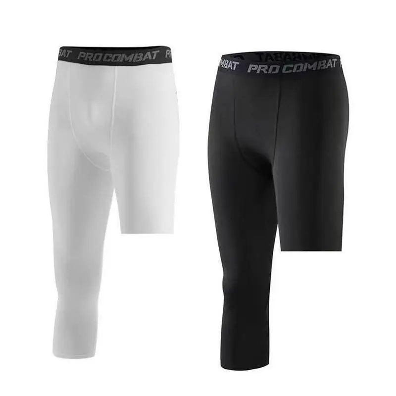 Compression Pants, Sports Leggings Men's Compression Basketball Tights Polyester Athletic Base Layer for Sports Training Running Fitness