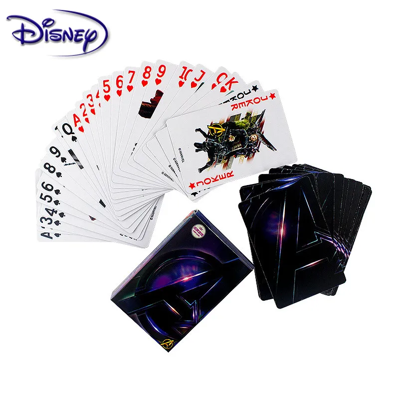 Карточная игра Disney холодные мстители бумажные игральные карты повседневные
