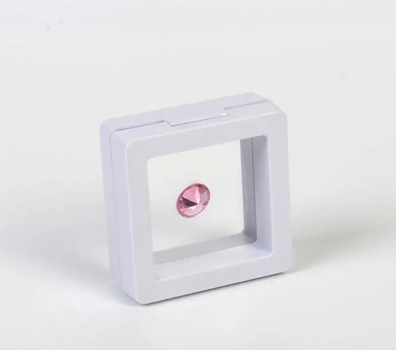50*50 мм прозрачный чехол для дисплея Oorbel Gems Ring Sieraden schorsinging Verpakking HUISDIER Membraan Standhouder