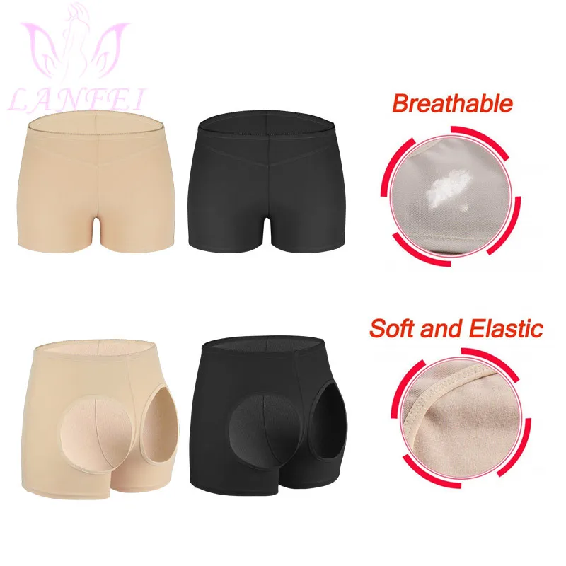 LANFEI Women Open Butt Lifter Panties Sexy Slimming Body Shaper Tummy  Control Underwear Seamless Buttock Ass Push Up Panty Short