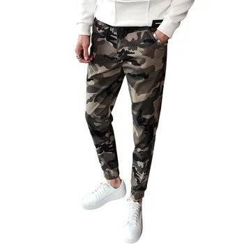 

New Tactical Pants Mens Casual Pants Khaki Ankle-Length Pants Cotton Pockets Military Army Camouflage Motorcycle Pants Men