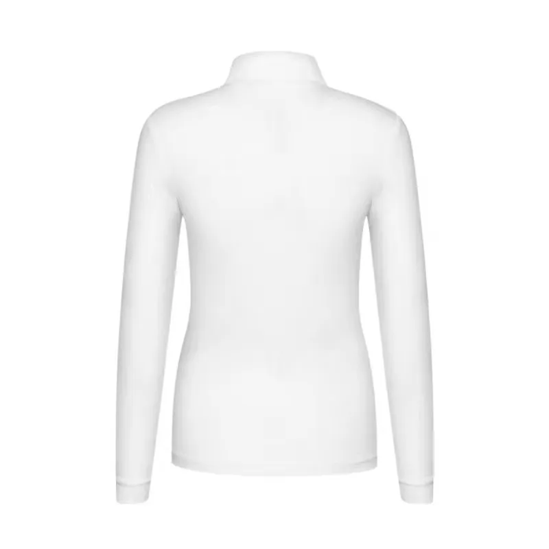 Q2019 Женская бархатная тонкая рубашка с круглым вырезом, Спортивная футболка с длинными рукавами для гольфа, 3 цвета, одежда для гольфа, S-XXL на выбор