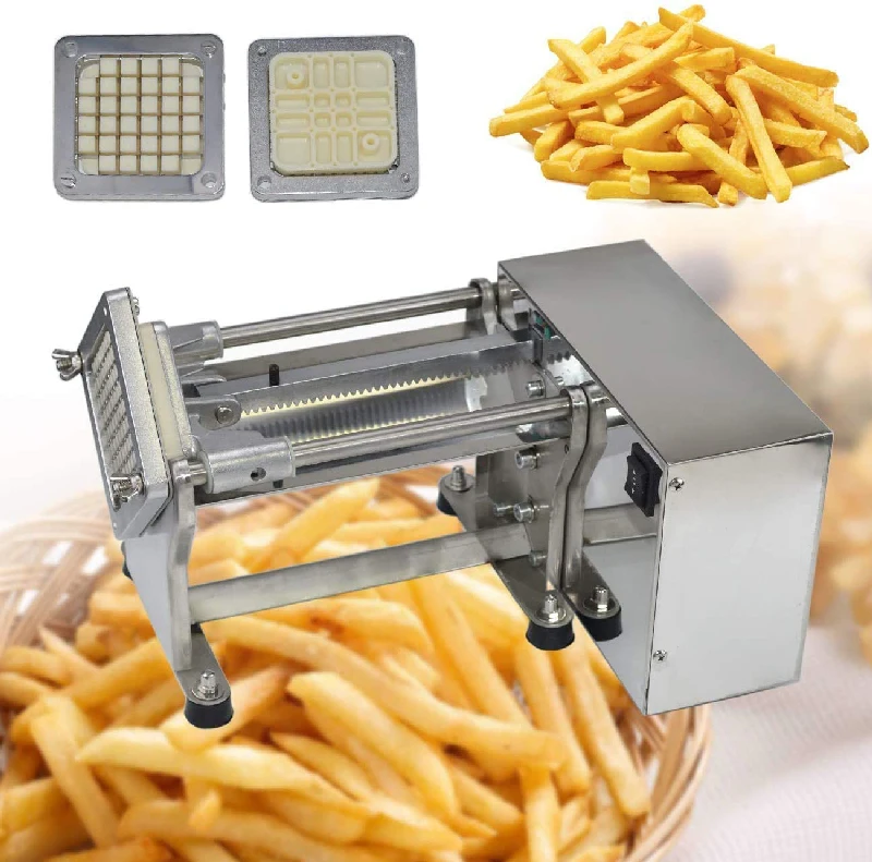 Electric potato cutter French Fries Cutter Potato Chip Carrot Cutter Slicer  Stainless Steel Vegetable Fruit Shredding Machine - AliExpress