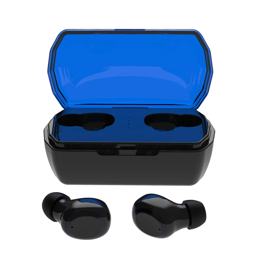 Черный Ouhaobin TWS 5,0 Bluetooth стерео наушники HiFi качество звука Беспроводные bluetooth 5,0 наушники TWS гарнитуры наушники 1125#2 - Цвет: Черный