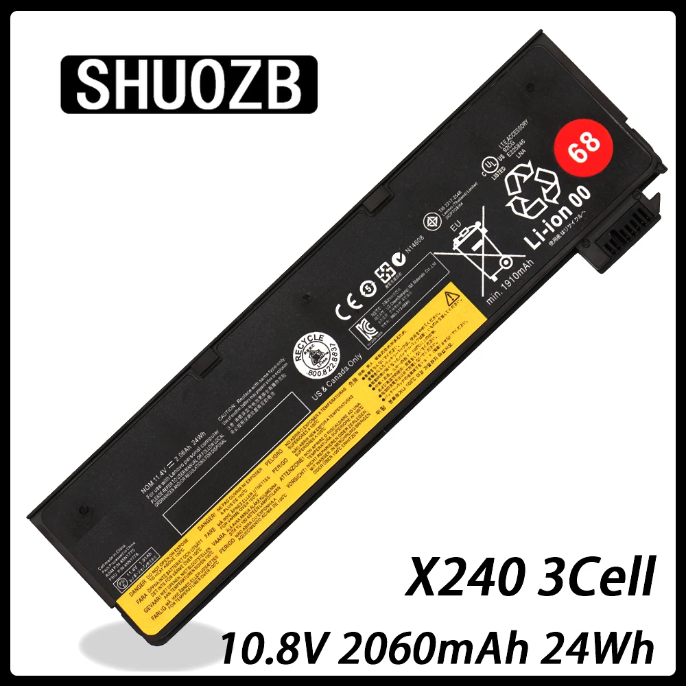Аккумулятор для ноутбука Lenovo Thinkpad X240 X270 X260 X240S X250 T450 T470P T450S T440S K2450 W550S 45N1136 45N1738 3
