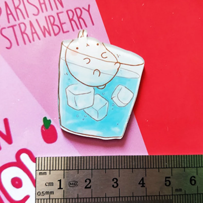 Рождественский мультфильм Радуга лук молоко Подсолнух акриловый кухонный декоративный магнит для холодильника маленькие животные магнитные наклейки для холодильника - Цвет: 5
