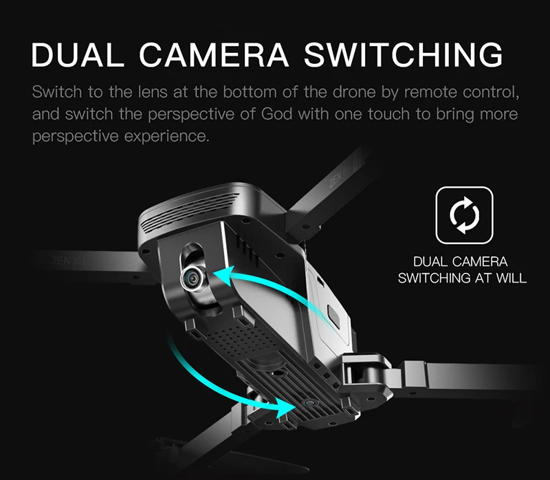 VISUO ZEN K1 бесщеточный Радиоуправляемый Дрон 4K широкоугольный HD Двойная камера 28 минут время полета 5G wifi gps 50X зум Радиоуправляемый квадрокоптер Дрон