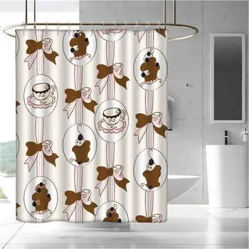 

Waterproof and Colorful Shower Curtain Polyester Shower Curtain Bath Shower