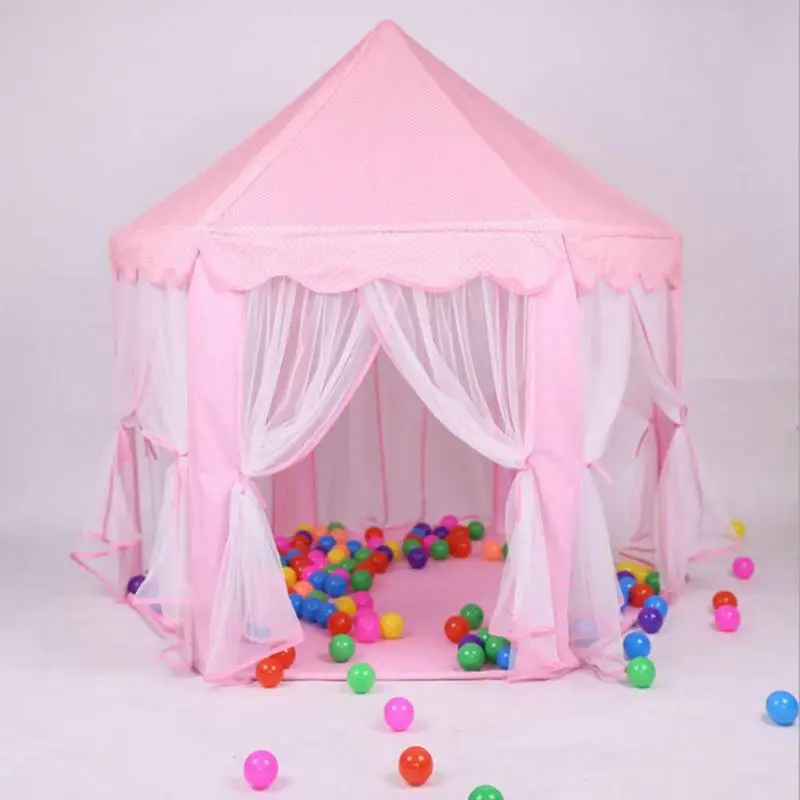 

Portable Detachable Princess Castle Play House Large Outdoor Children Kids Girls Playing Tent