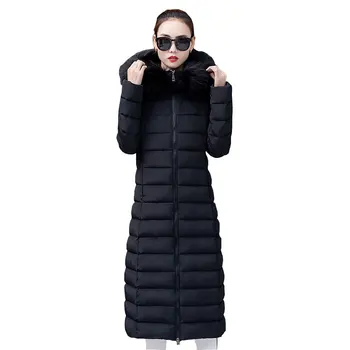 

Fur Collar Hooded Winter Down Coat Jacket Thick Warm Loose Casaco Feminino Abrigos Mujer Invierno Cotton padded Wadded Parkas 13