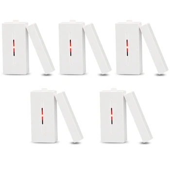 

5 Sets of 433Mhz Door Window Alarm Sensor Wireless Automation Anti-Theft Alarm for Smart Home Security Alarm System