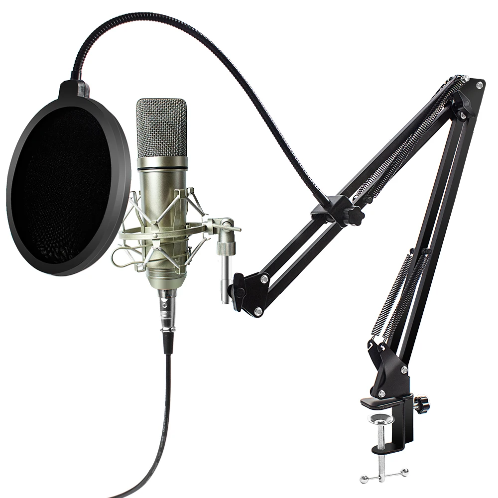Cardioid Mikrofon Kit Skype Microphone Computer Condenser Mic Studio Microfoon Youtuber Popcast For Vocal Singer - Microphones - AliExpress
