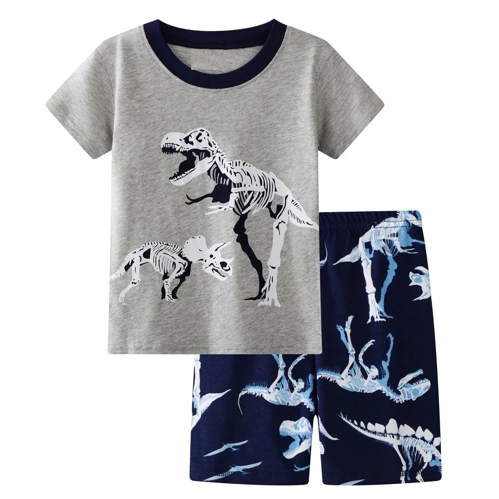 baby sleepwear SAILEROAD Children's Crocodile Pajamas Set Girls Pajamas Cotton Kids Boys Sleepwear Child Night Wear Clothing Suits baby clothes boy Sleepwear & Robes