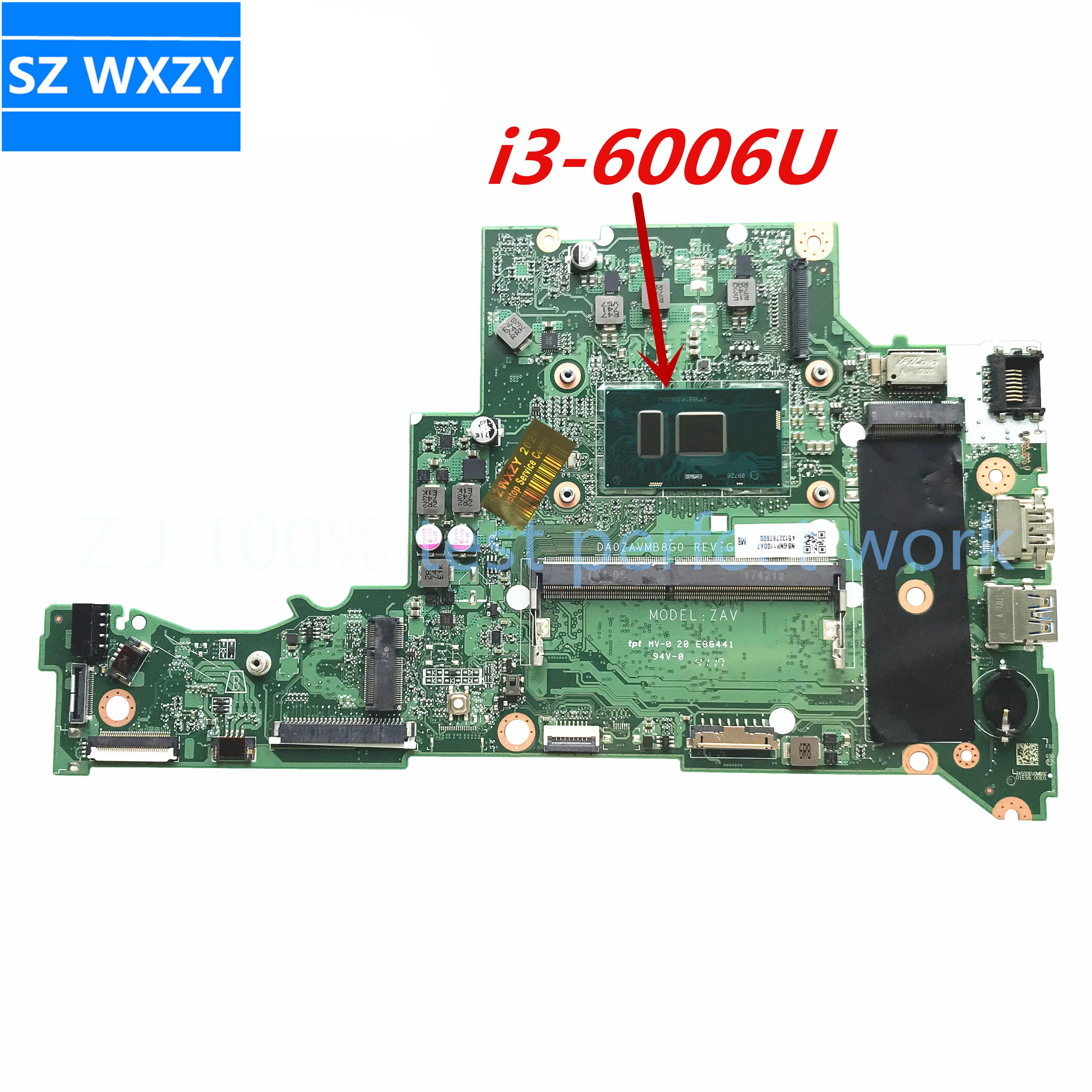 Материнская плата для ноутбука ACER Aspire A315 с SR2UW A315-51 CPU 4 Гб RAM DA0ZAVMB8G0 NBGNP1100A MB 100%