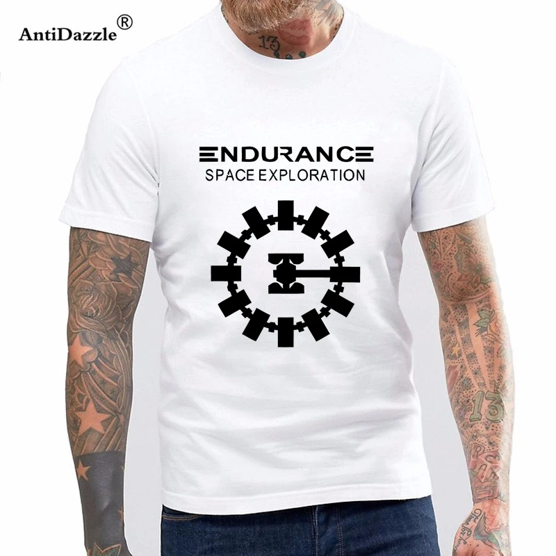 

Antidazzle Adventure Movie Interstellar Endurance Space Craft Printing T Shirts Fashion Short Sleeve T-Shirts For Men Tshrts