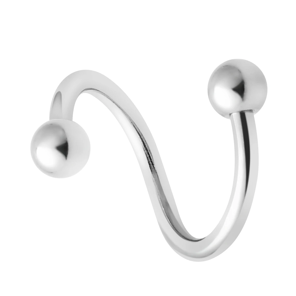 Ушной Хрящ s-образная витая Спираль пирсинг 1 Пара Хирургическая сталь спиральное кольцо для губ кольцо для носа аксессуары для украшения тела