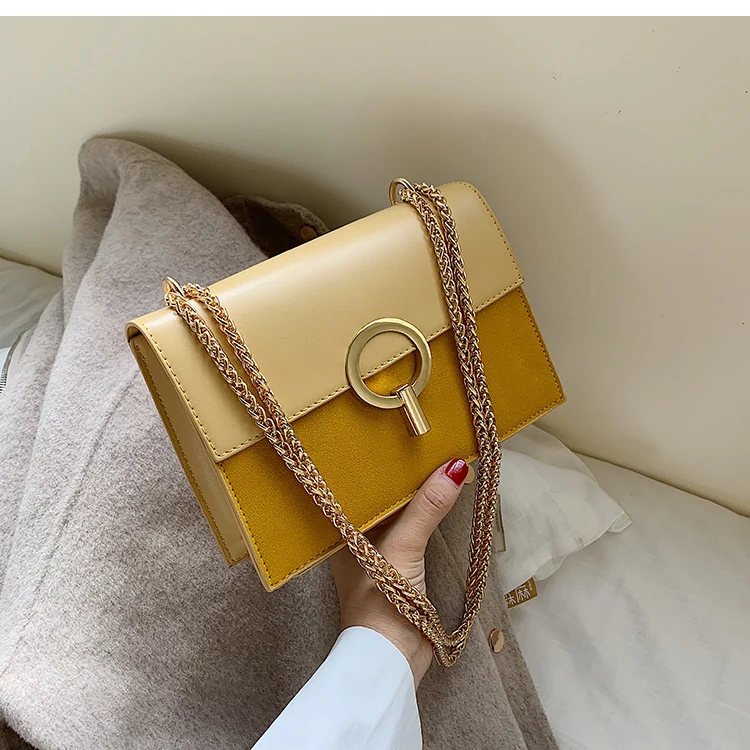Elegant Female Flap Square bag Fashion New High Quality Leather Women's Designer Handbag Lock Chain Shoulder Messenger Bags