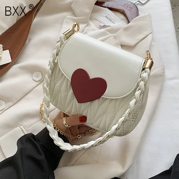 

[BXX] PU Leather Small Bags For Women 2020 Autumn Winter Branded Shoulder Handbags Ladies Fashion Travel Crossbody Bag HO397