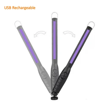 

USB Rechargeable Portable Ultraviolet Uv Disinfection Light Lamp Handheld LED Rod Sterilizer Mites Stick lighting