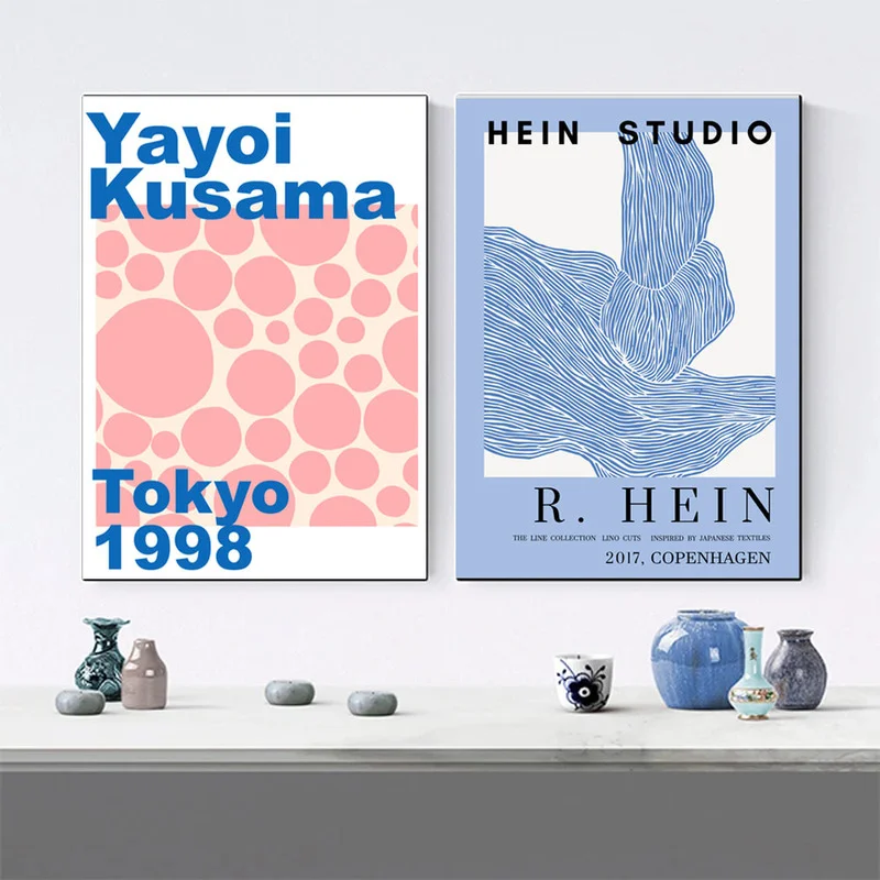 Yayoi Kusama выставочная Картина на холсте художественные принты печать дизайн в
