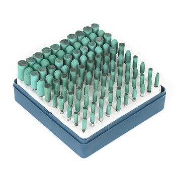 

100x Abrasive Rubber Polishing Head, Polishing Abrasion Kit Tool
