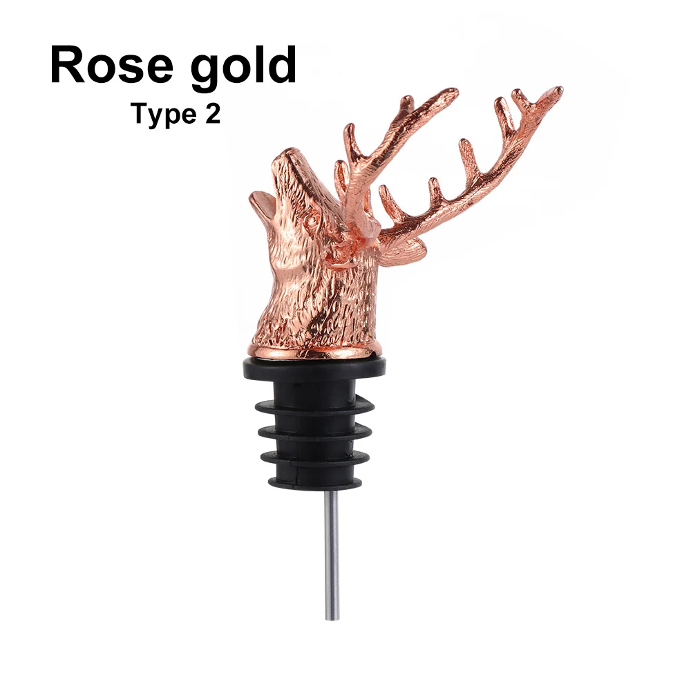 Wildlife Wine Pourer Bottle Stopper – Unique Bar Tool and Wedding Party Accessory