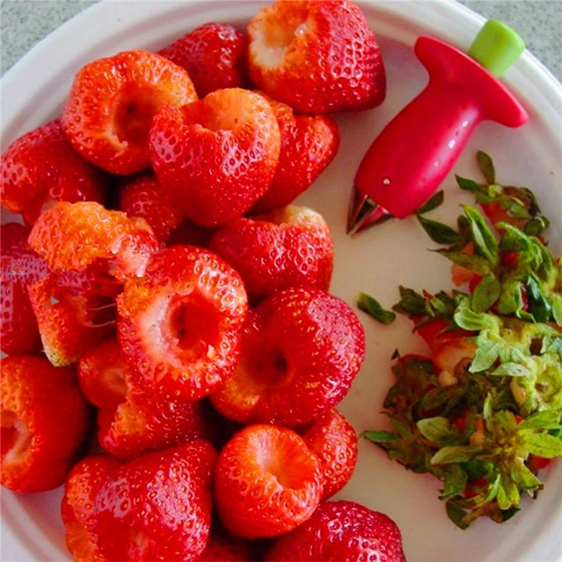 9*5 cm Strawberry Hullers Fruit Vegetable Stalks Remover Tomato Stalks Strawberry Knife Stem Remove DIY Kitchen Gadget images - 6