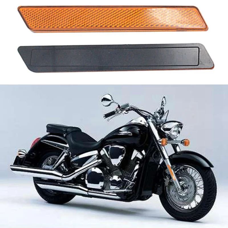

1Pair Motorcycle Orange Front Fork Leg Reflector Reflective Stripe For Harley All Lower Legs Slider Dyna Softail Sportster