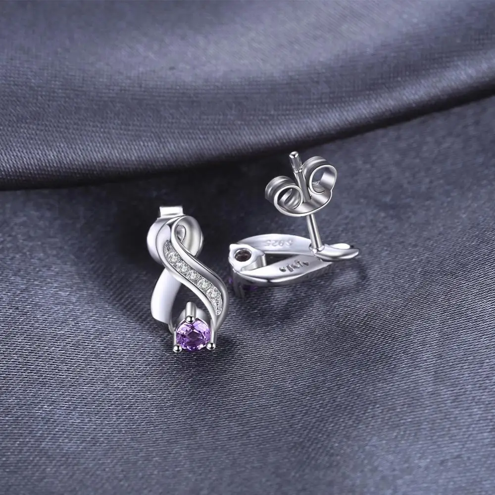 Jewelrypalace 0.29ct натуральная Amethys Юбилей Серьги 925 стерлингового серебра Серьги для модные женские туфли Красивые ювелирные изделия
