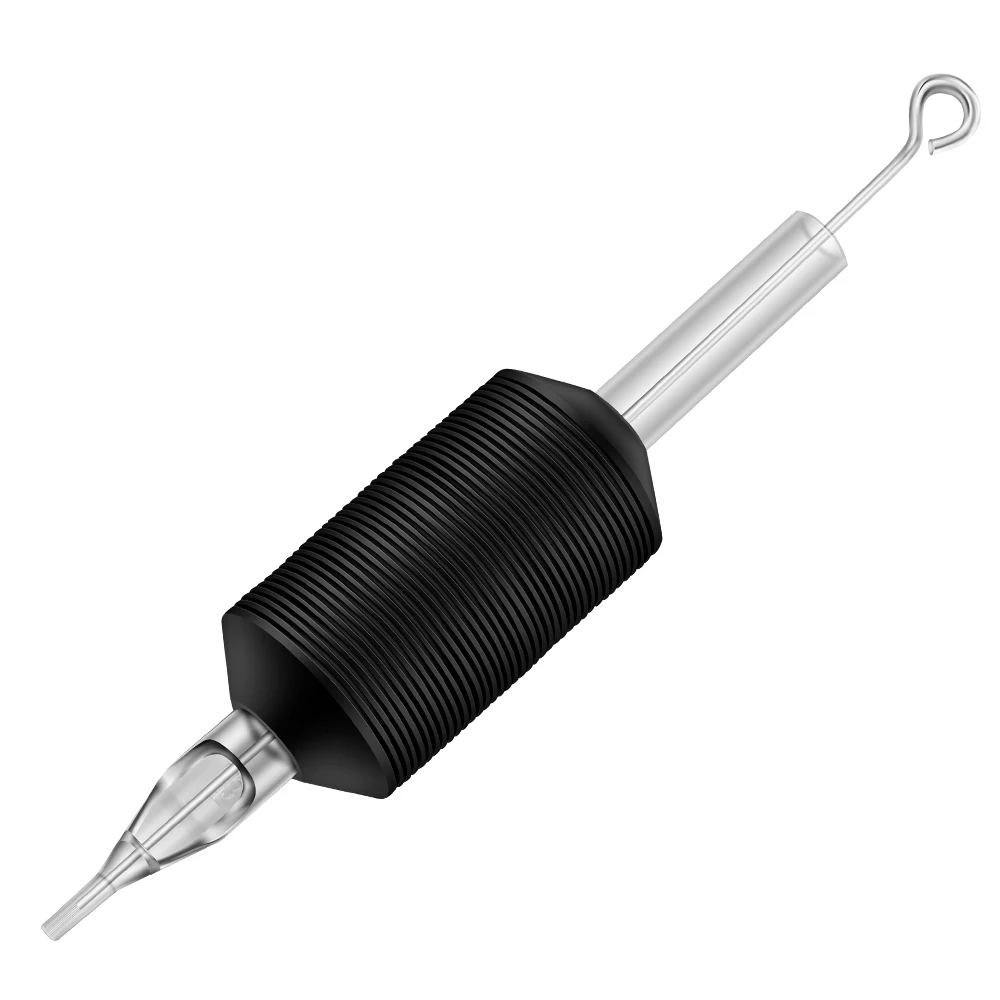 タトゥーグリップセット 20 個 3R 5R 7R 9R 11R 13R 15R 18R 使い捨て 25 ミリメートル黒ソフト