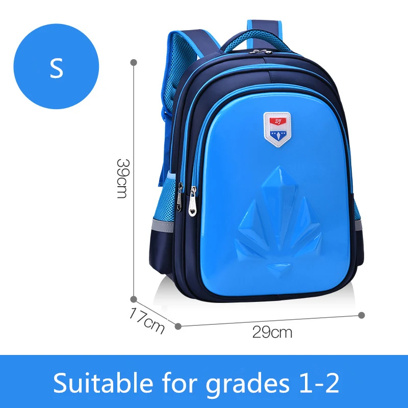 S sky blue Школьные сумки, рюкзак для мальчиков, детские школьные сумки для подростков, детские удобные ортопедические школьные рюкзаки с рисунком, mochila escolar - Цвет: S sky blue