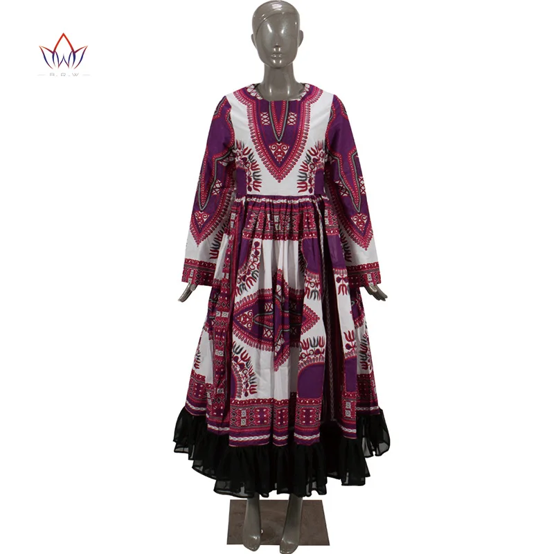 Новые платья с принтом Дашики в африканском стиле Базен Элегантное Длинное Платье для вечеринки vestidos размера плюс африканские платья для женщин WY4932