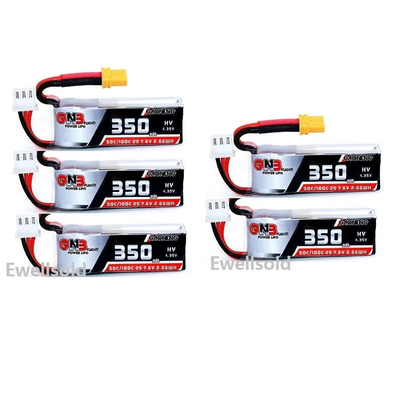2s 7 6 V 350mAh 50C/100C HV Lipo батарея с разъемом XT30 для Beta75X Beta65X Tiny Whoop Drones|Детали и аксессуары| |