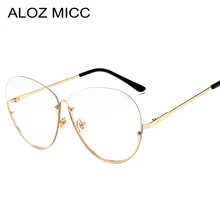 ALOZ MICC, модная оправа для очков, оправа для женщин и мужчин, негабаритная металлическая оправа для очков, золотая, серебристая, черная, мужские очки Q754