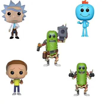 

Funko POP Rick and Morty,MR.MEESEEKS,PICKLE RICK (with laser) PVC Action Figure Collection model toys for children birthday Gift