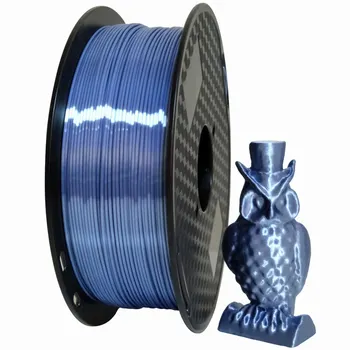 

Silk Silver blue PLA Filament 1.75mm 1000g 3d Printer Filament Silky Shine 3d Pen Printing Materials Shiny Metal Metallic