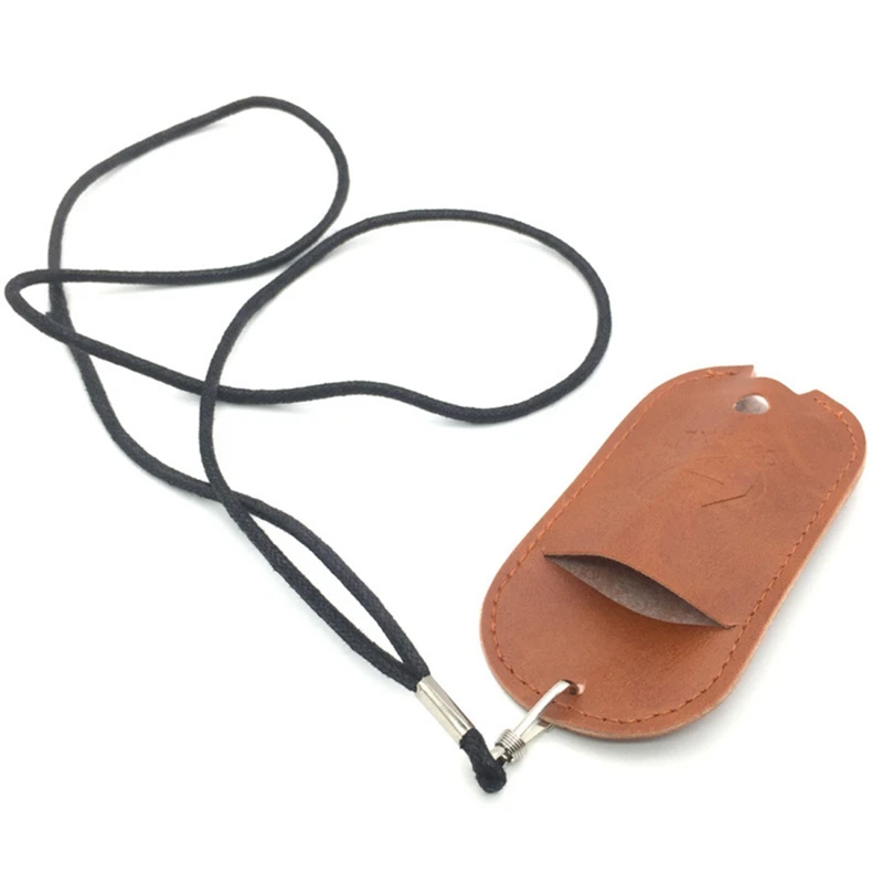 Portable Small Vape Cover Lanyard Leather Pouch Case Skin Sleeves For ZERO POD Dustproof Protection Carrying Bag - Color: BR