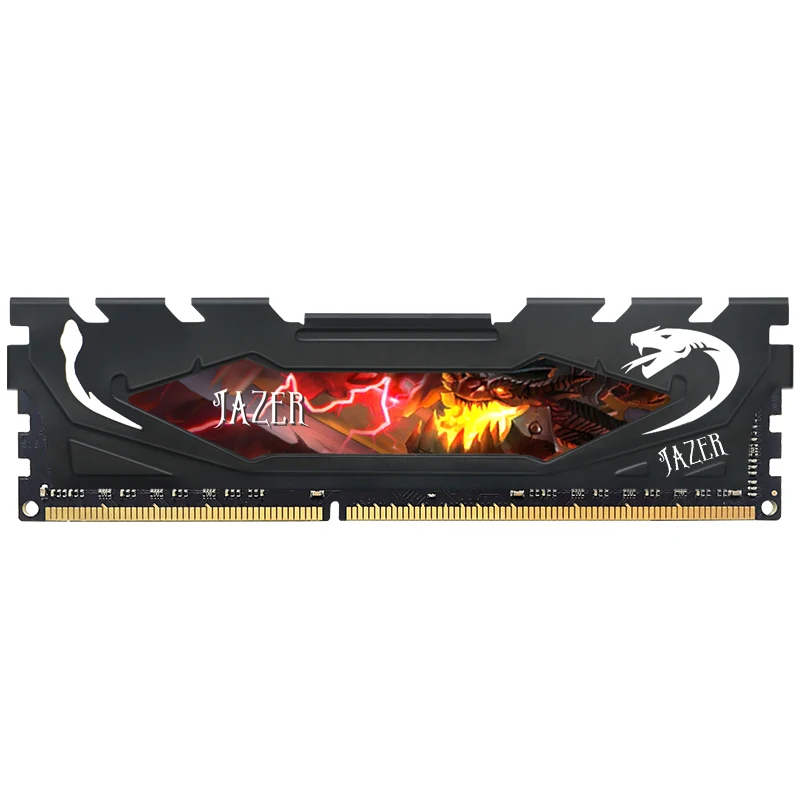 JAZER Memory DDR3 1600MHZ 8Gb Rams 16GB DDR4 2400 2666MHZ Desktop Memoria Ram With Heatsink