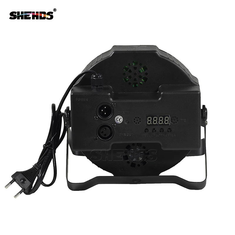 SHEHDS Лучший светодиодный плоский Par 7x9 Вт свет для дискотеки RGB DMX 512/7 DMX каналы вечерние DJ освещение дизайн PAR свет для внутреннего клуба Вечерние