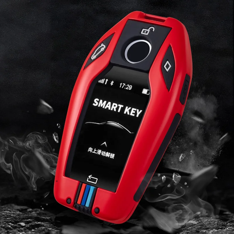 Car Fully Key Case LED Display Key Cover Case for BMW 5 7 series G11