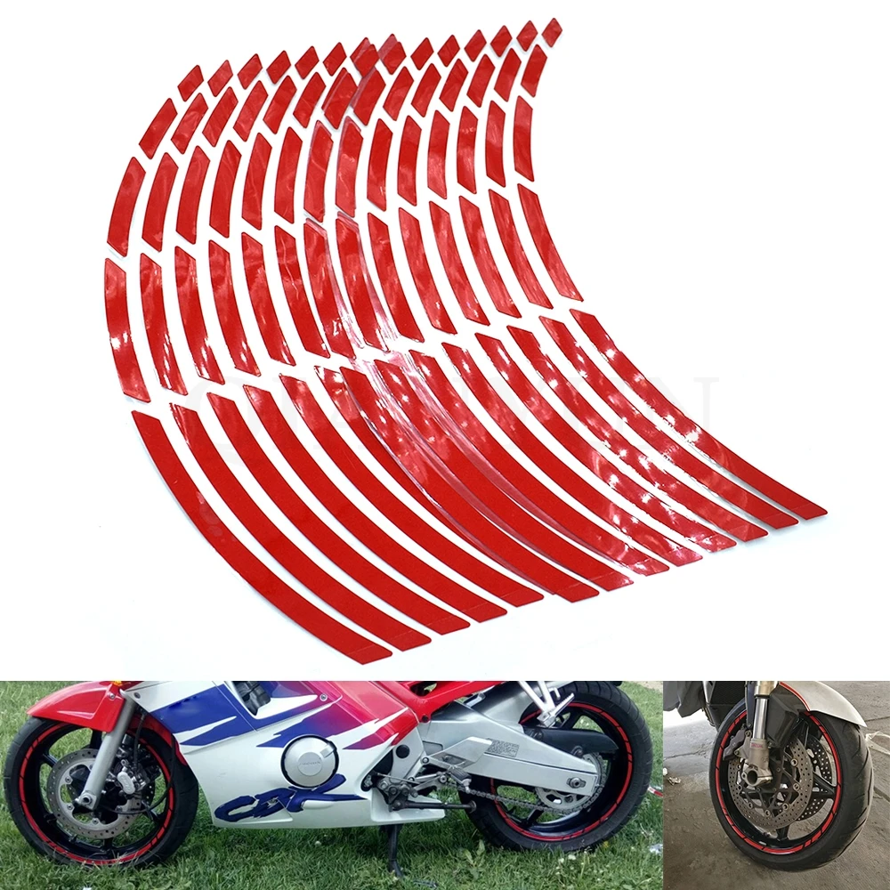 

Universal New 17" 18 19" motorcycle car tire tire sticker reflective rim tape For Ducati MS4 M900 996 748 ST4 ST3 SPORT 1000 S2R