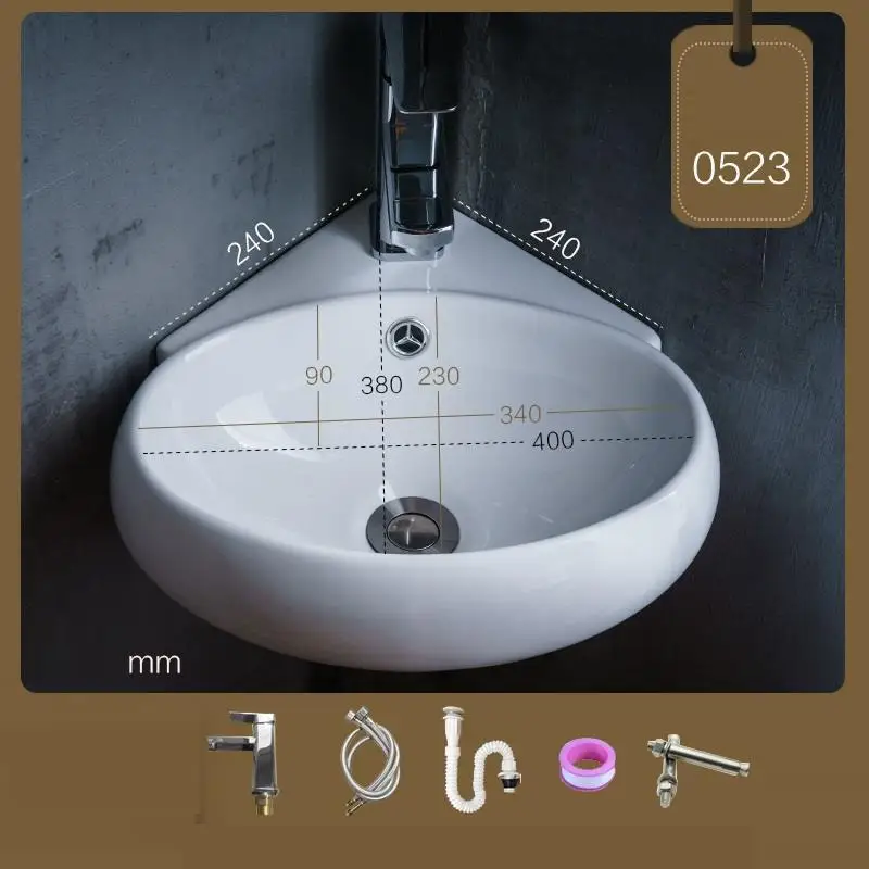 MODEL H Waschtisch Wasbak Evier черный Lavandino Bagno умывальник Da Appoggio Salle De Bain глубокая раковина поо Куба Banheiro Ванная комната раковина - Color: MODEL H