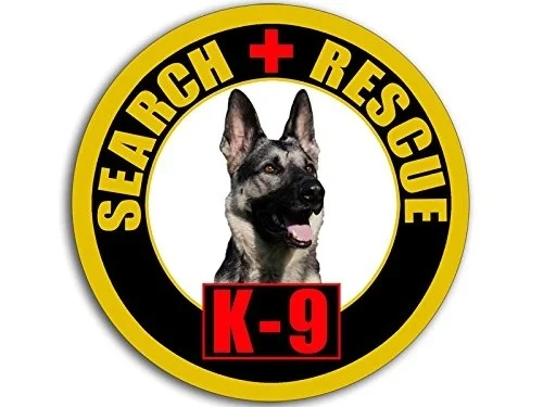 Для американского винила Круглый K9 поисково-спасательный w немецкий Shepard стикер