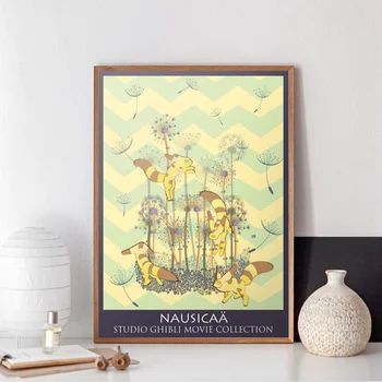 

Nausicaa of the valley of the wind minimalist movie Canvas poster No Frame