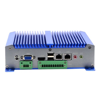 

9-36v Fanless Industrial embedded Computer Mini PC n2800 Win10 Linux 2 LAN 6 Com Onboard 4GB Dual Core Mini PC